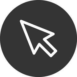 cursor icon in modern style for web site vector image