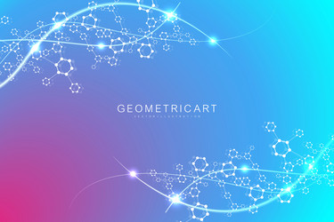 science network pattern connecting lines and dots vector image