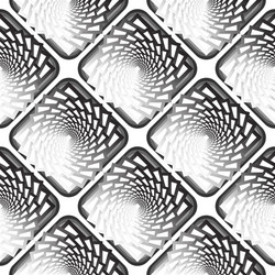 design seamless monochrome vortex twisting pattern vector image