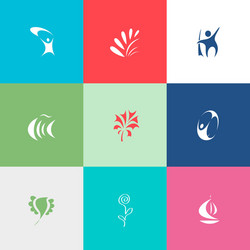 Abstract set Royalty Free Vector Image - VectorStock