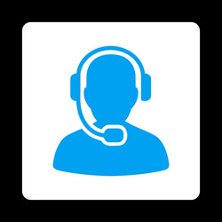 Call center operator icon from commerce buttons vector