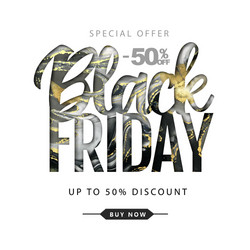 typography black friday big sale banner vector