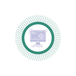 command computer function process progress glyph vector image