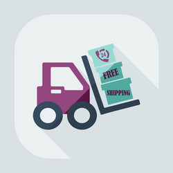 flat modern design with shadow icons loader vector image