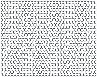 abstract maze of high complexity vector image