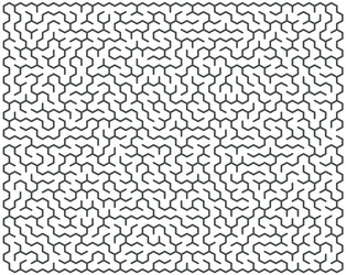 Abstract maze of high complexity vector