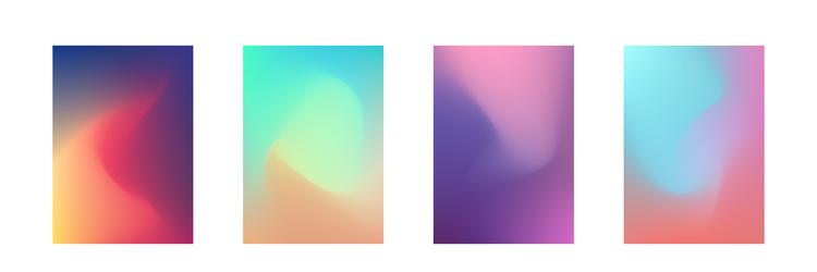 cover gradient set color a4 design multicolor vector image