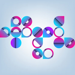 abstract pattern with circles vector image