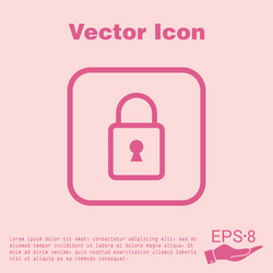 Padlock vector