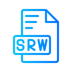 srw document file picture gradient icon format vector image