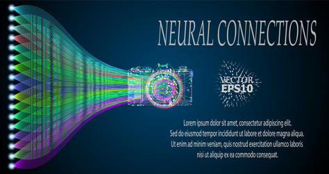 an abstract image of a data stream forming vector image