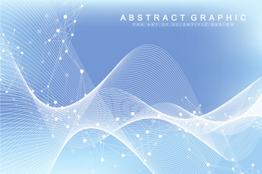 geometric abstract background with connected lines vector image