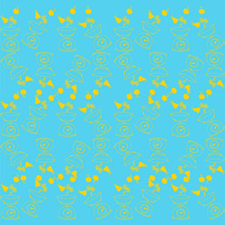 Retro object patterns for making seamless vector