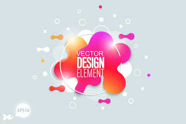 modern liquid form design elements vector image