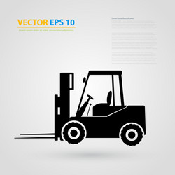 Isolated tractor icons silhouettes vector