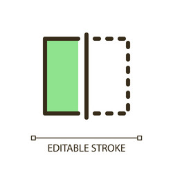 crop video length pixel perfect rgb color ui icon vector image
