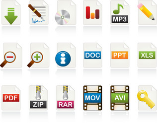 document icons vector