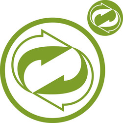 reload refresh arrows loop simple single color vector image