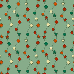 seamless christmas wrapping paper vector