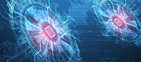 abstract background on technological vector image