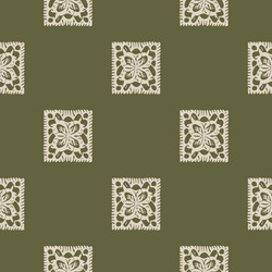 hand drawn retro block print seamless pattern vector image