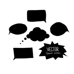 set of blank speech bubbles with space for text vector image