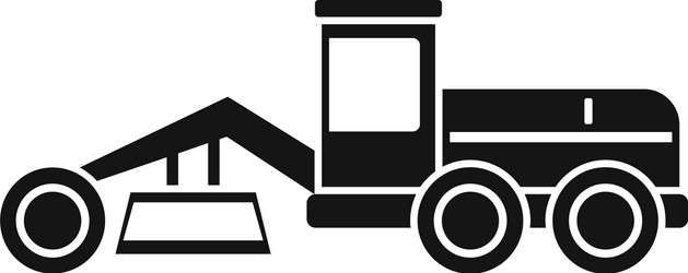 grader machine building icon simple style vector image