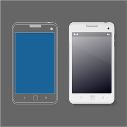 phone ui web design template mock up vector image