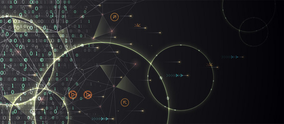 technology background big data concept binary vector image