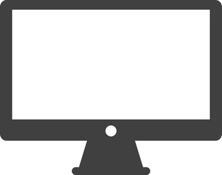 computer monitor icon vector image