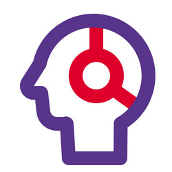 artificial intelligence smart programmable robot vector image