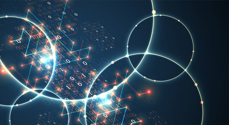 technology background big data concept binary vector image