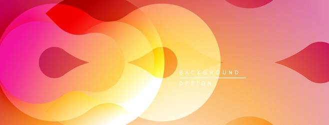 abstract gradients overlap creating vibrant color vector image