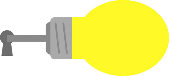 light bulb with key and keyhole vector image