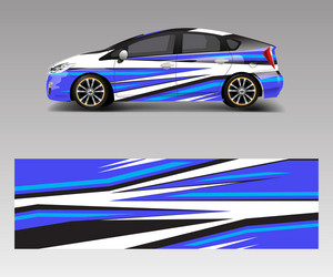 Racing Wrap Template - Speed & Style Vector Image