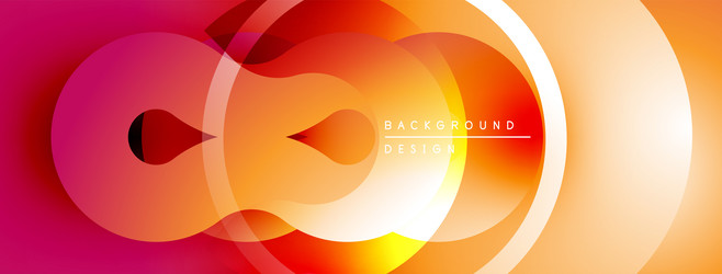 abstract gradient shapes overlap creating dynamic vector image