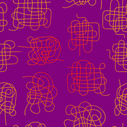 abstract seamless pattern with gradient scribbles vector image