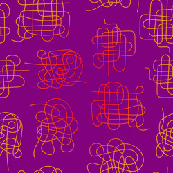 Abstract seamless pattern with gradient scribbles vector