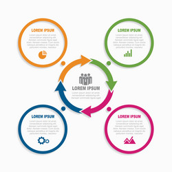 Modern Infographic Template - Data Visualization vector image