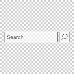 search bar ui element icon in flat style vector image