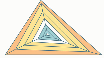 abstract optical triangle design generative ai vector image