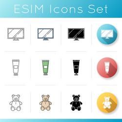 e commerce category icons set vector