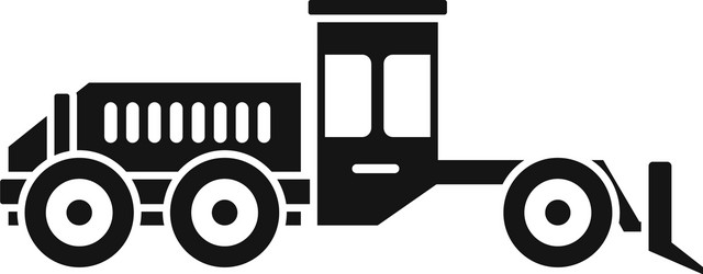 grader machine scraper icon simple style vector