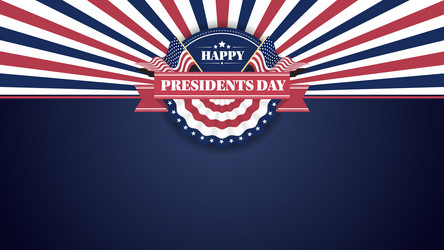 Presidents Day Banner Vector Image