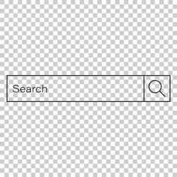 Search bar ui element icon in flat style vector