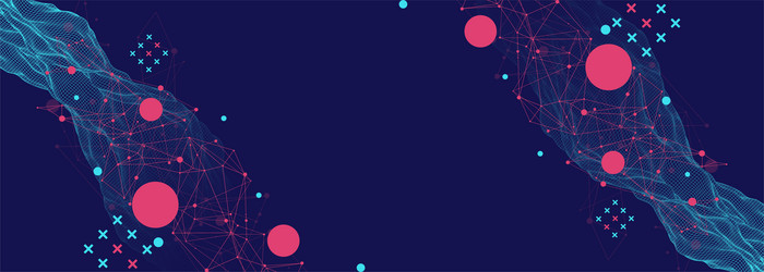 abstract wave is made in a frame style template vector image