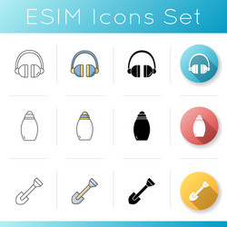 department category icons set vector