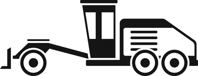 Grader machine hydraulic icon simple style vector