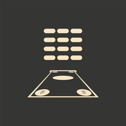 flat in black white money and atm vector image