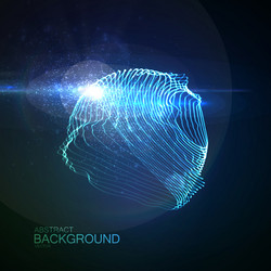 Digital Particle Burst vector image
